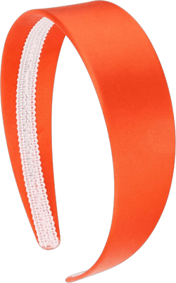 VELSCRUN Orange Headband for Women Girls 1.6 Inch Wide Headbands Satin Head Bands for Womens Hair Solid Simple Holiday Hair Bands Cosplay Halloween Hair Accessories Gifts for Mothers Sisters