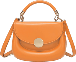 JHVYF Women Small Crossbody Bags Shoulder Bag Classic Satchel Handbags Ladies Cute Purses 3 Orange