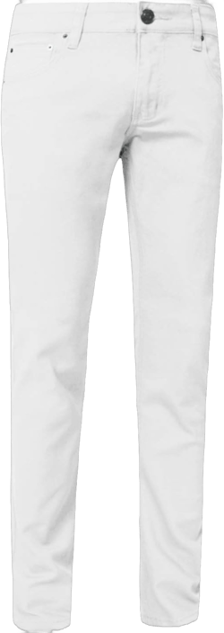 J. LOVNY Mens Lightweight Simple Slim Fit Skinny Jeans Pants 28-40 28W x 30L White