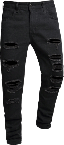 Men Plus Ripped Frayed Skinny Jeans