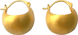 Brushed Basket Hoop Earrings,Matte Gold Hoop Earrings,18K Gold Plated,Brushed Gold Drop Earrings for Women,Gold Brushed Ball Oval Earrings,Minimalist Fashion Classic Trendy Jewelry Gift