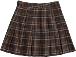 WDIRARA Women's Casual Plaid High Waist Pleated A-Line Uniform Mini Skirt Medium Tartan Multicoloured