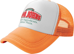 Men's Women's Logo Graphic Mesh Baseball Caps Adjustable Trucker Dad Caps Work Hat for Adult Unisex Women Men One Size Orange