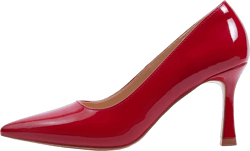 GENSHUO High Heels Pumps for Women Closed Toe Stillettos Heel Sexy Pointy Party Prom Dress Pump Shoes 9.5 Red