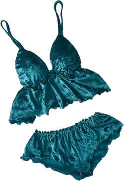 Borniu Women Sexy Strappy Babydoll Lingerie Velvet Pajama Set Camisole with Shorts Set Nightwear 2 Piece Sleepwear X-blue Medium