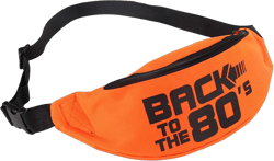 Smile Fish Neon Retro 80s Fanny Pack Waist Bag Festival Theme Party Vintage 80s Party Women/Men Orange