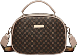 Polka Dot Print Handbag, Fashion Small Crossbody Bag, Women's Double Zipper Purse