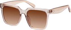 mosanana Oversized Square Sunglasses for Women Simple Trendy Style MS51917 C5 Brown