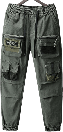Streetwear Hip Hop Pants Cargo Pants Joggers Casual Active Sports Sweatpants for Men Couple Women Unisex X-Large Army Green