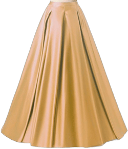 Diydress Women's Long Fashion High Waist A-Line Satin Skirts with Pockets 6X-Large Gold