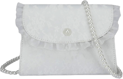 Crossbody Bags for Women Lace Pearl Chain Ladies Small Square Shoulder Bag Female Handbags Messenger Bag (Pearl)
