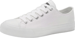 Rorbte Womens Canvas Sneakers for Women Classic Low Top Lace Up Canvas Shoes Womens Fashion Tennis Canvas Shoes Casual Comfortable for Walking 10 Narrow White