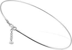 Women 925 Sterling Silver 2MM Solid Dome Collar Necklace Simple Fashion Golden 16 "18" 20 "+1.9 "Adjustable Length Choker Fine Jewelry Gifts Silver 16 inches