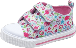 BeedooDoobee Toddler Shoes for Boys & Girls Canvas Velcro Sneakers Floral Camouflage Colored 1-4 Years
