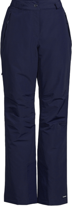 Lands' End Women's Squall Waterproof Insulated Snow Pants - Large - Deep Sea Navy