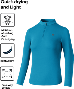 Bmai 1 Piece Of BMAI Women's New Version Running Magic Cube Moisture-Wicking Long Sleeve T-Shirt With Half Zipper, Suitable For Various Sports Activities Such As Running, Hiking, Fitness, And Cycling, Featuring Breathability And Moisture-Wicking Properties.
