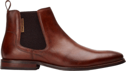 Mens Sikes Leather Chelsea Boots (9) (Tan)