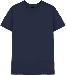 DALIX Classic Fit Soft Cotton Jersey Pre Shrunk T Shirt Mens Tee Large Navy Blue
