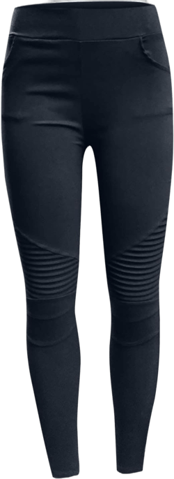 Dademeo Women Skinny Pants High Waisted Stretch Slim Pencil Trousers Ruched Side Zipper Workout Gym Leggings Skinny Tights 4X-Large Black