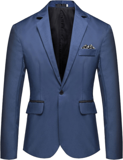 Men's One Button Sport Coat Classic Stretch Blazer Suit Jacket Slim Fit Lightweight Jacket Tailored Blazer Sport Coat X-Large Blue