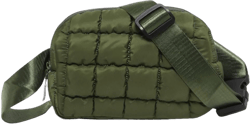 YFGBCX Puffer Quilted Fanny Pack Crossbody Sling Bag Purse Women Puffer Belt Bag Quilted Chest Bag Puffy Waist Bag Olive Green