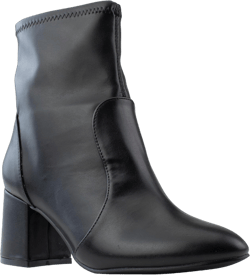 RF ROOM OF FASHION Women's Wide Width Block Heel Ankle Boots - Plus Size Friendly