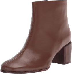 Vince Women's Maggie Ankle Boots 7 Coffee Brown Leather