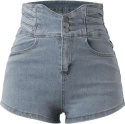 Blue Jean Shorts High Waisted Denim Shorts Women Jorts Stretchy Jean Shorts Ripped Shorts Light Wash Denim