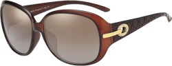 DUCO Classic Sunglasses for Women polarized womens sunglasses 100% UV Protection Shades 6214 Brown Frame Brown Lens