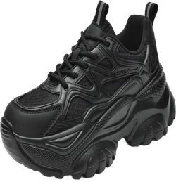 Women's Athletic Shoes, Non-Slip Running Sneakers, Lightweight Casual Thick-Soled Breathable Sports Shoes, Fashionable Chunky Sneakers In Beige And Black, Suitable For Spring, Summer, Autumn And Winter
