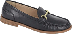 Cipriata Womens/Ladies Nicolosa Leather Saddle Loafers (Black)