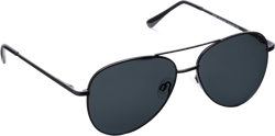 Peepers by PeeperSpecs Womens Ultraviolet Reading Aviator Sunglasses, Black, 1.50 Black 1.5 x