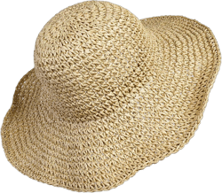 Women Straw Hat Wide Brim Beach Sun Cap Foldable Large Lady Floppy 100% Natural Paper Braided for Travel Decoration Summer Vacation Soft Lightweight and Breathable (Beige)