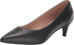 Cole Haan Women's Brenley Pump, 45mm 8.5 Black Waterproof Leather