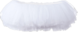 My Lello Women's Teen Adult 10 Layered Fluffy Ballet Tulle Tutu Skirt One Size Short White