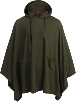 COOFANDY Unisex Casual Hooded Poncho Cape Cloak Fashion Coat Hoodie Pullover with Pocket
