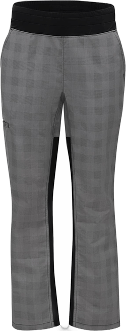 Red Kap Women's Straight Fit Airflow Chef Pant X-Large Grey/ Black Plaid