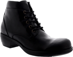 Womens Fly London Mesu Lace Up Cuban Heel Fashion Leather Ankle Boots