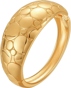 Gold Bracelets for Women 18K Gold Plated Hinge Fashion Chunky Stacks Cuff Bracelets for Teen Girls Jewelry Vintage Arm Cuff Bracelets for Mom Birthday Gifts Gold Bangles for Women X027