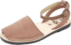 Classic Ankle Strap Sandals for Women – Dressy Soft Leather Sandals with Removable Ankle Strap, Casual Women’s Flat Sandals 9.5 Tan Nubuck