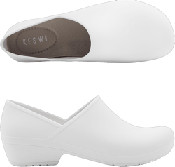 KESWI Women's Classic Clog with Extra Comfortable Insole – Water Resistant, Slip Resistant, Eco Friendly – Work Shoes, Nurse Shoes, Chef Shoes