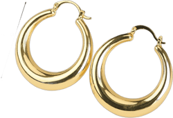 Gold Large Hoop Women Earring