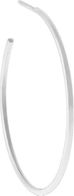 Michael Kors Silver-Tone Hoop Earrings for Women; Huggie Earrings for Women; Stainless Steel Earrings; Jewelry for Women Silver 1.5 inch