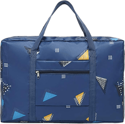 Folding Travel Duffel Bag for Men & Women, 2019 New Large Capacity Storage Luggage bag, Waterproof & Durable Travel Bag for Sports, Gym, Travel (Blue)
