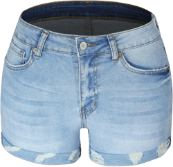 Folded Denim Shorts for Women Distressed Jean Short Cute Mid Rise Ripped Hot Shorts Comfy Stretchy Casual Short Jeans X-Large Light Blue