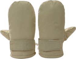Cethrio Winter Gloves for Boys, Waterproof Warm Cotton Ski Snow Gloves Khaki Size 6-12 Months