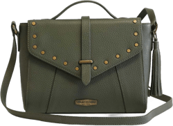 Harley-Davidson Women's Midnight Rider Leather Shoulder Bag - Olive Green