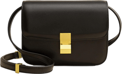 Small Crossbody Bag for Women Trendy Shoulder Bag PU Leather Square Crossbody Shoulder Purse Flap Satchel Handbag Black,l