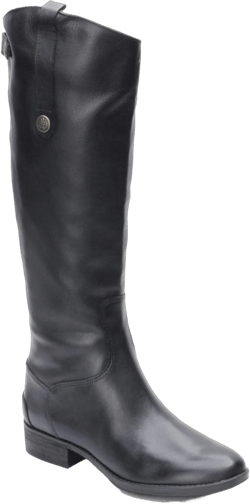 Sam Edelman Women's Penny Leather Riding Boot 6 Black Leather