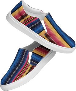 Women’s slip-on canvas shoes Colorful Stripes